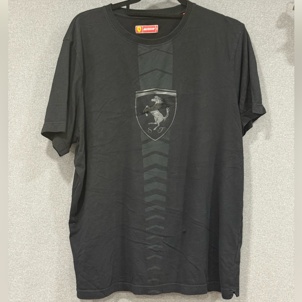 Scuderia Ferrari Black Short Sleeve Tee